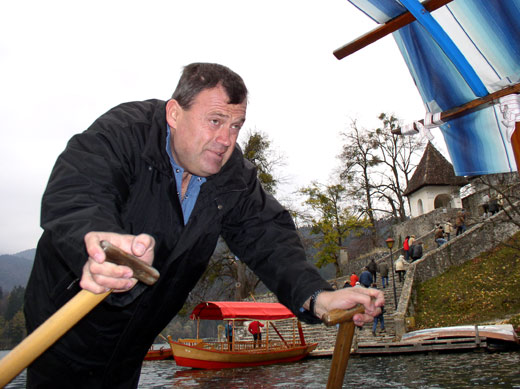 Sailor on Lake Bled