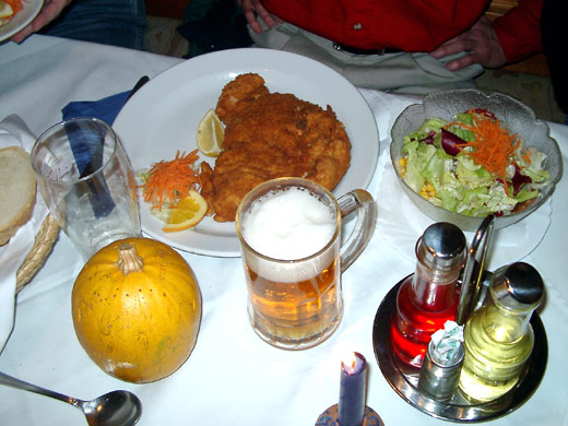 Fyldt kalkunschnitzel