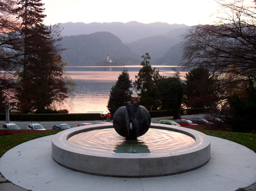 Sunset by Lake Bled