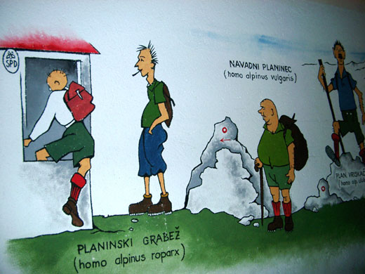 Wall painting p&aring; Gostilna Pri Planincu
