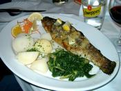 Trout � la Trst (Trieste - with garlic and lemon)