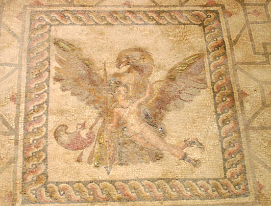 Antique floor mosaic in Paphos
