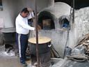 Outdoor cooking in Doros