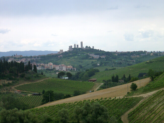 San Gimignano's profile. June 9th 2005.