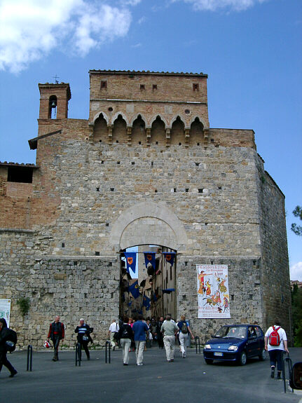 San Gimignano's city gate