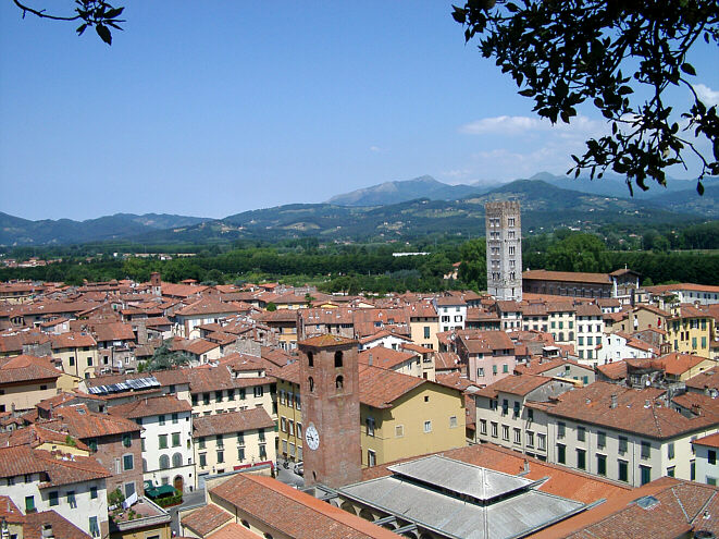 View over Lucca