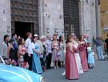 Wedding party in Siena