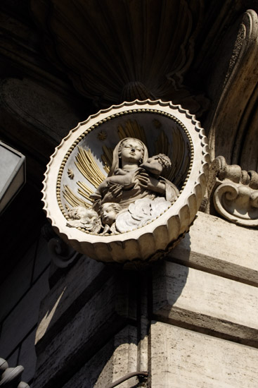 Madonna on a street corner in Rome.