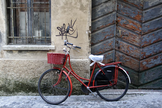 Red Bicycle in Pesaro.