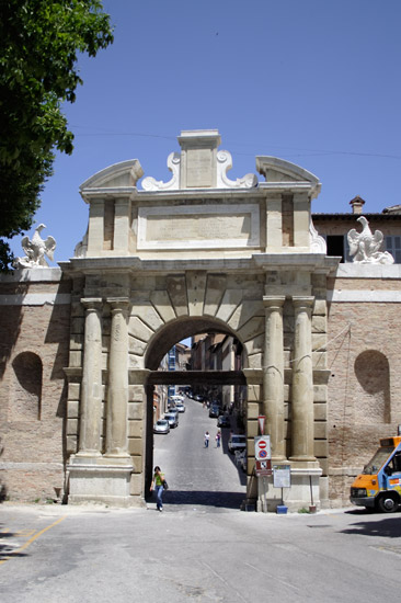 Urbino's city gate.