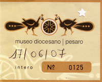 Ticket to Pesaro's historical museum