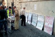 Demonstration at Piazza d. Madonna dei Monti