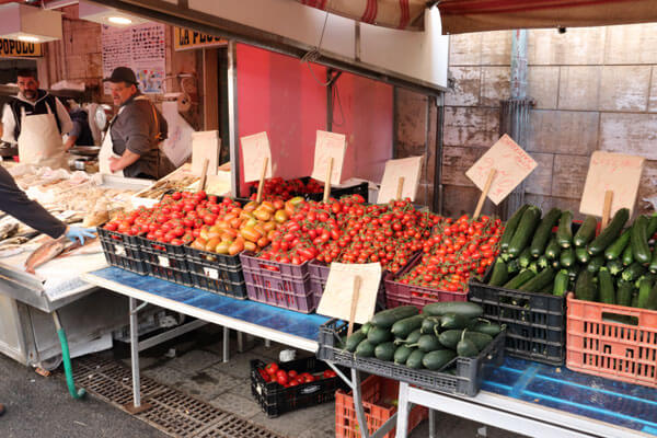Forskellige tomatsorter, Sicilien